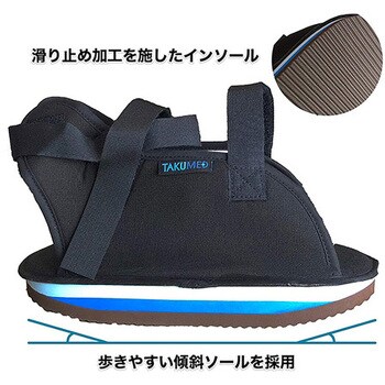 ギプスシューズを横から見た画像