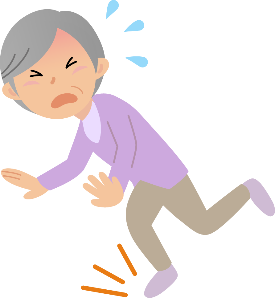 高齢者　転びそう　イラスト